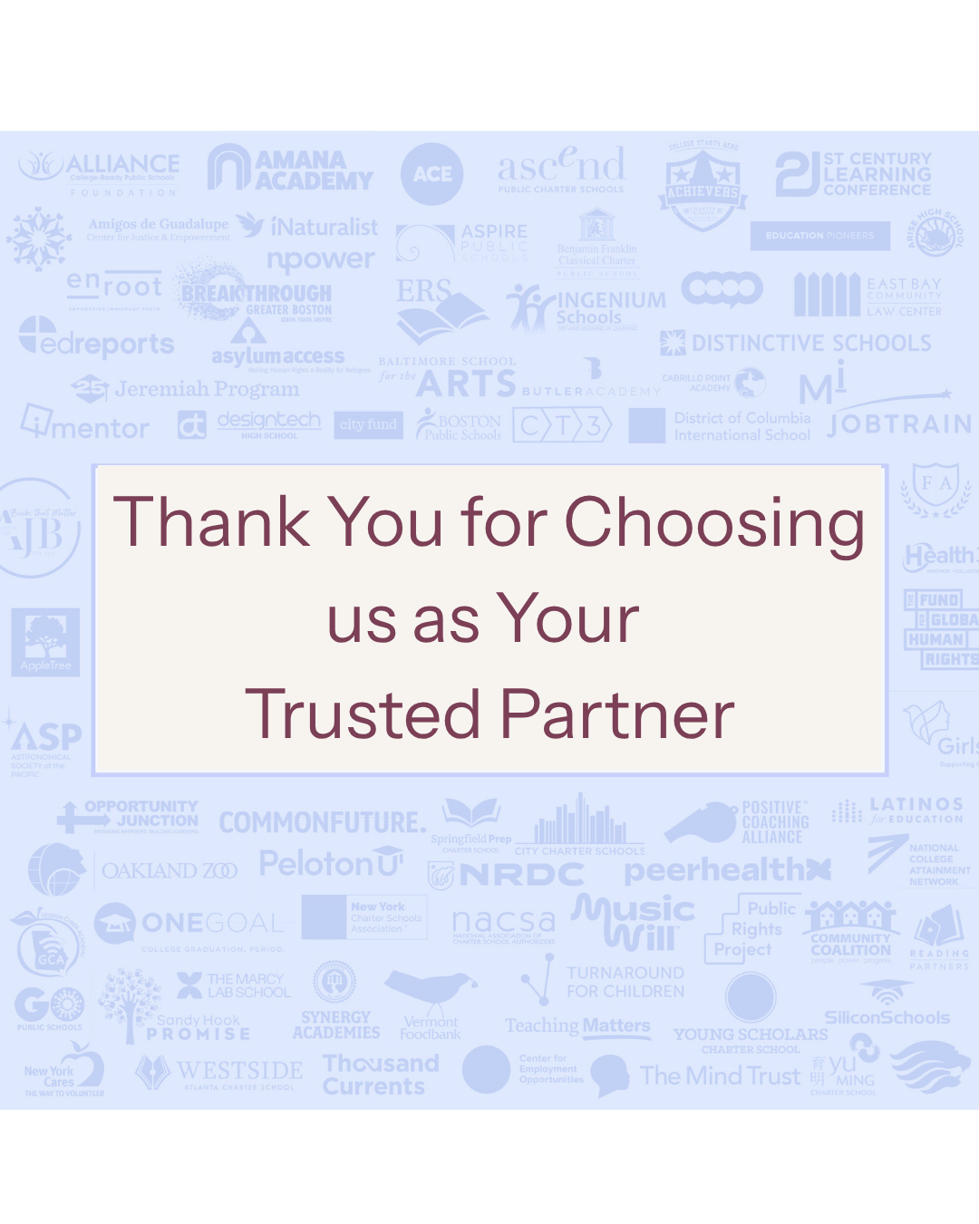 Education, Healthcare & Life Sciences, Non-Profit & Social Impact, Philanthropic Organizatins, and Other mission-driven organizations (3)