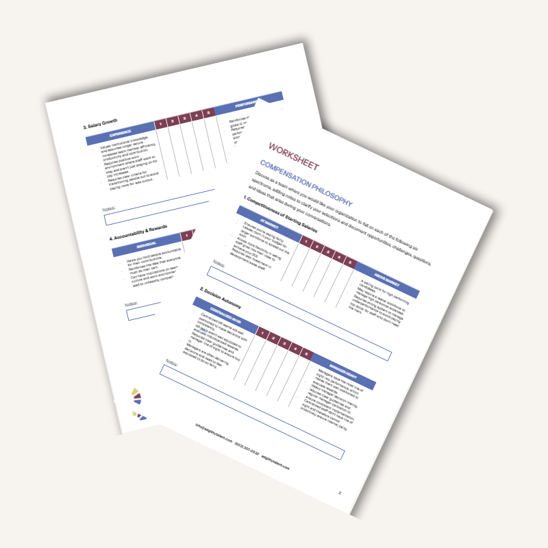Compensation Philosophy Worksheet