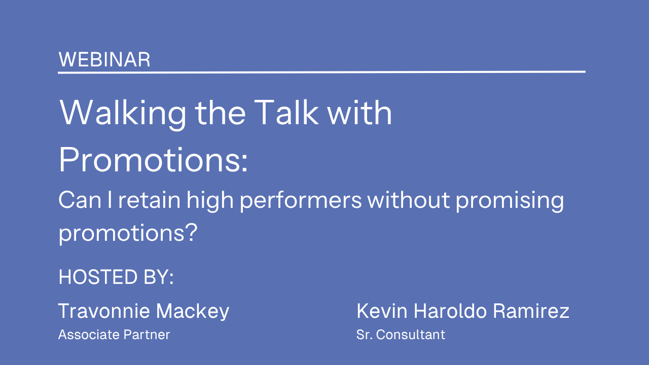 Walking the Talk with Promotions: Can I retain high performers without promising promotions?