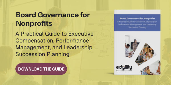 Board Governance for Nonprofits: A Practical Guide to Executive Compensation, Performance Management, and Leadership Succession Planning